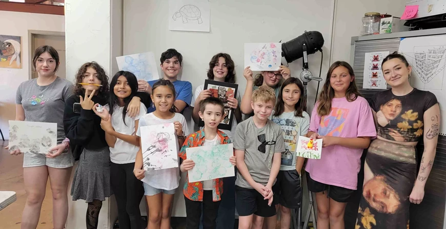 Youth art class