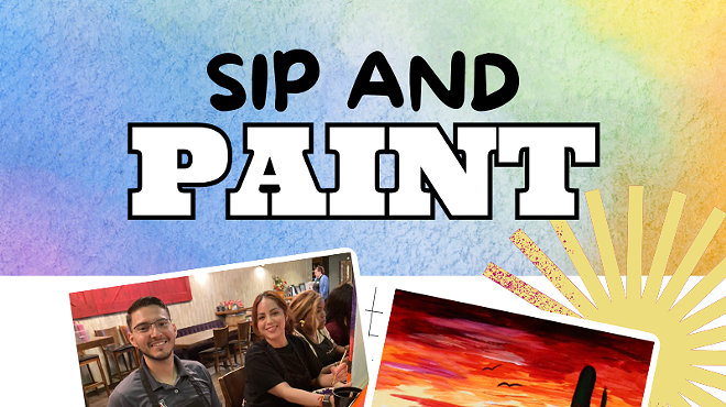 Image: Desert Evening Paint and Sip at Roadhouse Cinemas