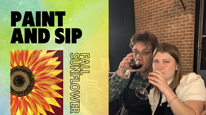 Image: Fall Sunflower Paint and Sip at Roadhouse Cinemas
