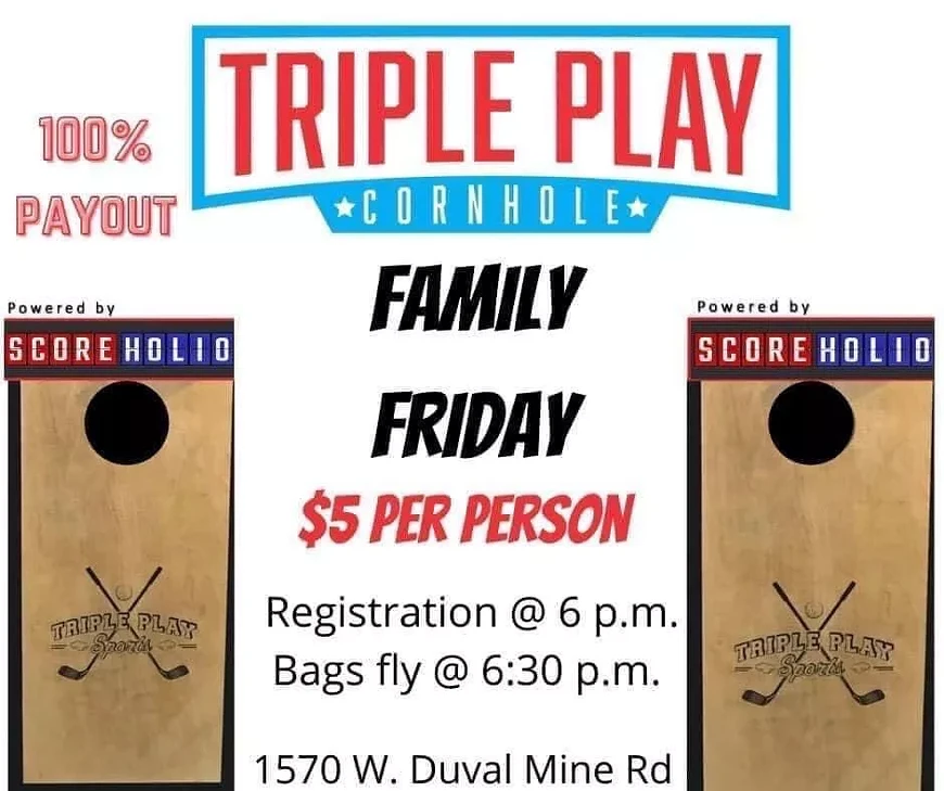 Triple Play Family Friday Cornhole