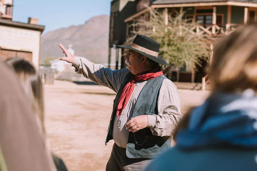 A guided Historical Tour at Old Tucson