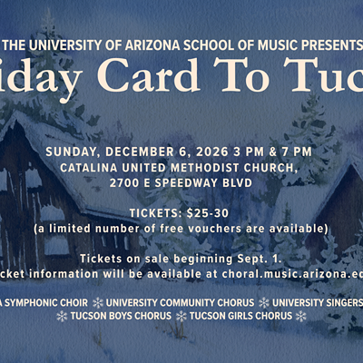 Image: Holiday Card to Tucson Concerts