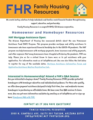 Image: Interested in homeownership? Attend FHR&rsquo;s Q&A Sessions