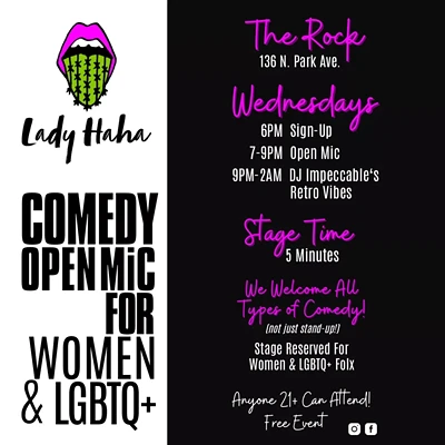 Image: Lady Haha Comedy Open Mic for Women &LGBTQ+