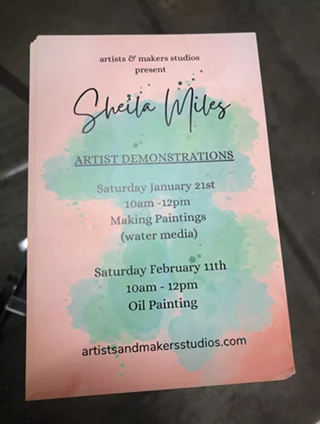 Image: Oil Painting Demonstration with Sheila Miles