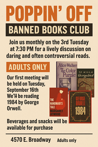 Image: Poppin' Off Banned Books Club