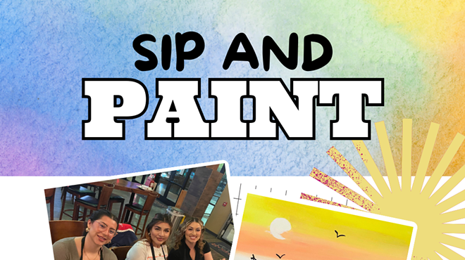 Image: Purple Mountain Paint and Sip at Roadhouse Cinemas
