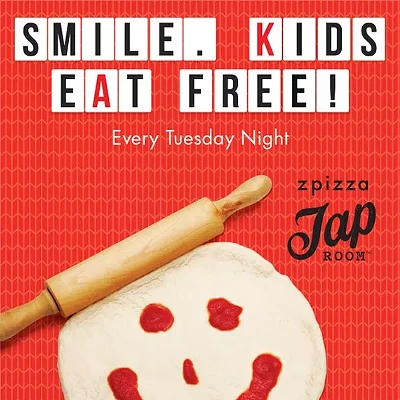 Image: Smile! Kids eat free!