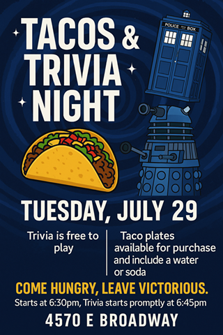 Image: Tacos & Trivia Night @ Poppin' Off
