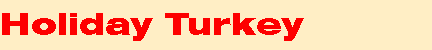 Holiday Turkey